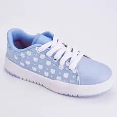 Tênis Infantil Menina Kidy Gato Galáctico K360 Respitec Azul Bebê Confortável Moderno Casual