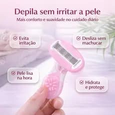 Mini Depilador Feminino Portátil Removedor de Pelos Gillette Venus Pele Lisa Sem Irritação Compacto