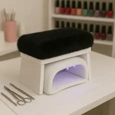 Apoio De Mão Punho Pelúcia Retangular Manicure Nail Designer Salão Unhas em Gel