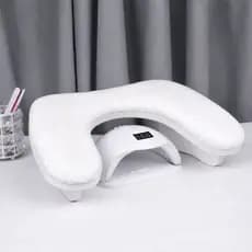 Apoio de Mãos Premium Angel Pelúcia Ergonômico Alongamento de Unhas Nails Designer