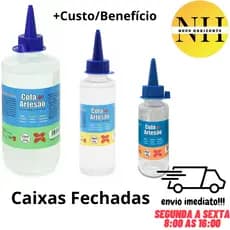 Caixa Fechada Kit Cola do Artesão para Isopor Tecido Papel EVA Vidro Madeira Espuma Metal Make+ Tamanhos