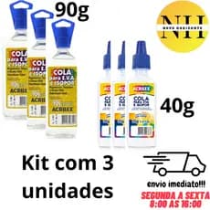Kit 3 Colas para EVA e ISOPOR Acrilex