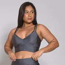 Top Academia Fitness Treino Alcinha Com Bojo Removível Feminino