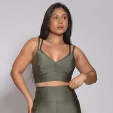 Top Academia Fitness Alcinha Com Bojo Removível Feminino
