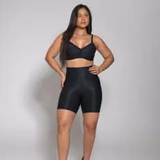 Conjunto Feminino Academia Top e Bermuda Legging Fitness