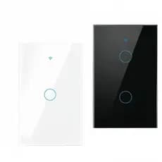 Interruptor inteligentes Wi-fi Touch 1/2 Botões Compatível Voz Alexa e Google Home Smart Home Branco