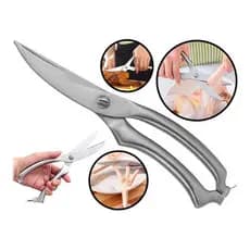 Tesoura Cozinha Trinchante Inox Profissional Frango Peixe