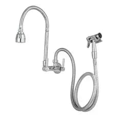 Torneira C/ Ducha Extensível Parede 2060 Para Cozinha Restaurante Cromada