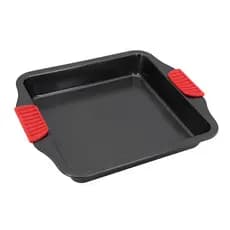 Forma Assadeira Quadrada Antiaderente 28x25cm Forneável Bolos Tortas Brownies Cozinha