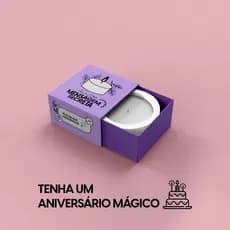 Vela Aromática Aniversário Vanilla com Mensagem Secreta Presente Criativo Decoração