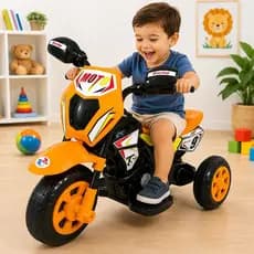 Moto Elétrica Infantil Cross com Luz - Laranja