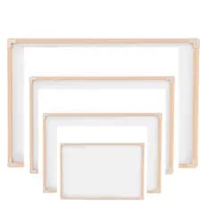 Quadro Branco Moldura em Madeira Lousa + 4 Pincel + Apagador - Vários Tamanhos Escolar