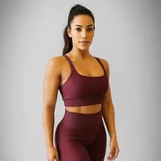 Conjunto Academia Canelado 3D Modela Corpo Legging Cintura Alta Sem Transparência Short Top