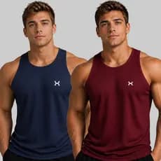 KIT 2 Camisetas DRY FIT Masculina Blusa Regata Camisa Fitness Treino Academia