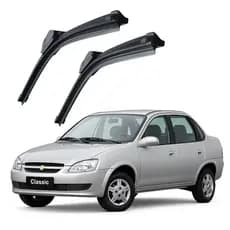 Par de Palhetas Limpador de Parabrisa Dianteiro Para Chevrolet Corsa Classic 1995 Até 2016