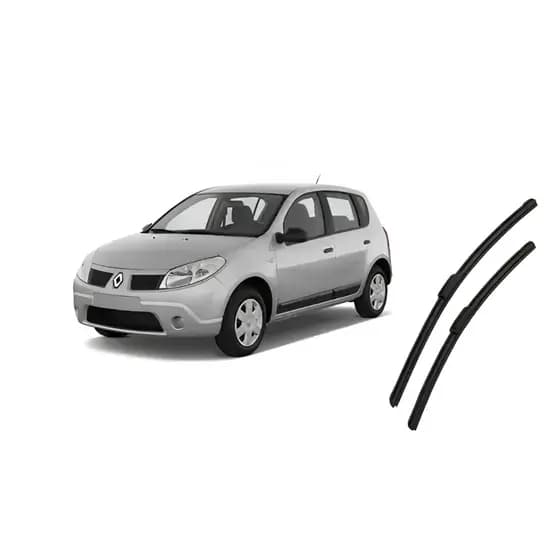 Par Palheta Limpador Parabrisa Silicone Sandero 20-20 pol 2007 À 2014 Kit Palhetas Parabrisa Sandero