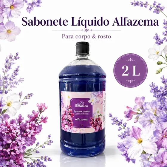 Sabonete Líquido Alfazema 1L Corpo e Rosto Hidratante Perfumado Cia Botânica