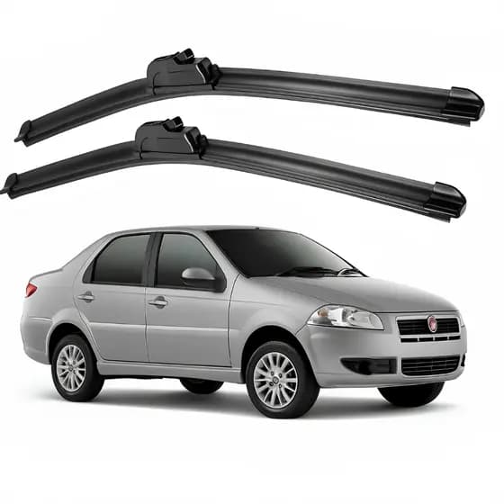 Par Palheta Limpador Parabrisa Fiat Siena 2001 a 2018 Encaixe Gancho Frete Grátis Full 20-20