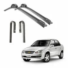 Par Palhetas Limpador De Parabrisa Dianteiro Para Chevrolet Celta 2004 Até 2015 Frete Grátis e Full