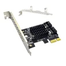 PCIE para SATA Cartão de Expansão Marvell 9125 Chip PCI Express X1-2 Porta SATA 3.0 6Gb Adaptador Controlador PCI-E SATA Cartão de Extensão