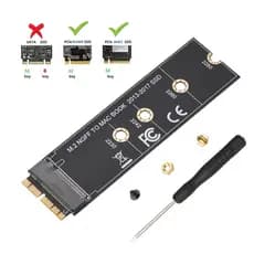 M., Estados Unidos 2 NVME SSD Converter Cartão Adaptador para MacBook Air Pro Retina 2013-2017 NVME/AHCI SSD Kit Atualizado Para A14 65 A1466 A1398 A1502 M2