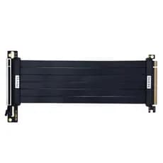 PCI Express 3.0 X16 Macho Para Fêmea Riser Cabo De Extensão Da Placa Gráfica Blindado Flexível Montagem De 90 Graus GPU-