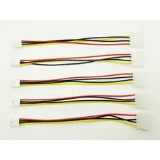5 Pçs 4Pin Molex IDE Macho Para 4P ATA Fêmea Cabo De Alimentação Disquete Adaptador Conector HDD PSU ETH EOS BTC Mineiro