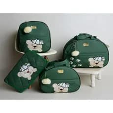 Kit Bolsas de Bebê Ursinho 4 Peças Para Maternidade