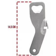 Abridor Abridores 14,5cm Copa Para Abertura de Latas e Garrafas Original Line Inox