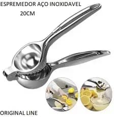 Espremedor De Limão Espremer Manual 20cm Limões De Aço Inoxidável Original Line Metal Multiuso Universal