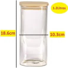Pote Hermético Quadrado 1200ml 800ml 500ml de Plástico para Armazenamento de Alimentos Grãos Cereais Bolachas Multiuso
