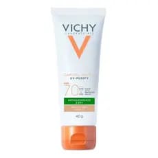 Protetor Solar Facial Vichy Capital Soleil UV-Purify FPS70 Pele Clara  40g