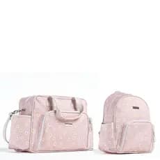 Kit Bolsa Grande e Mochila HUG Original Margarida Rosa Menina
