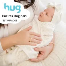 Cueiro HUG Estampado em Suedine 100% Algodão Várias Cores