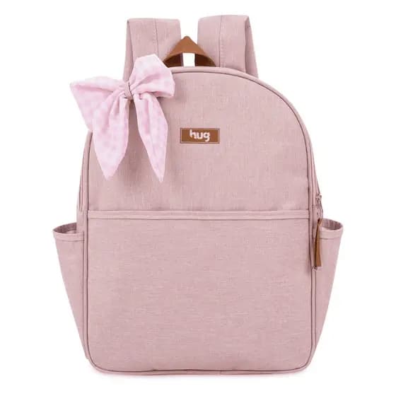 Mochila Maternidade HUG Original Mescla Rosa Menina