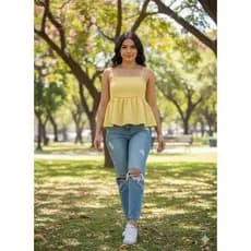 Blusa Bata Feminina Tecido Duna Alcinha Fina Confortável Casual Não Amassa