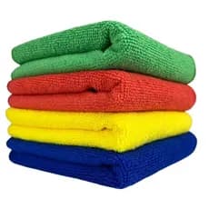 Kit 4 Panos De Microfibra Multiuso 34cm x 34cm | Pano de Limpeza