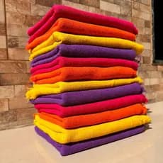 Promoção 5 Panos de Chão Colorido 43x68cm  Grosso  Costura Reforçada  Cores Sortidas | Alta Qualidade