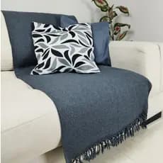 Manta para Sofá 210x120 PROMÇÃO – Decoração Charmosa para sua Sala 100% Algodão | Envio Rápido