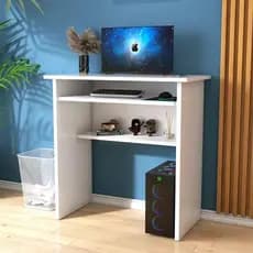 Mesa Escrivaninha Estudo Home Office Industrial Branco Ideal