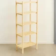 Armário Estante Pinus 120x50cm Organizador 5 Prateleiras