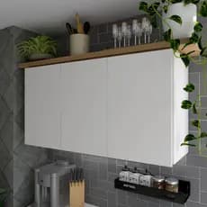 Armário 3 Portas Estendida Organizadora Cozinha Quarto  90cm