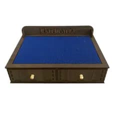 Bancada com Tapete Porta Máquina com Gaveta e Porta Pentes Barbearia Profissional MDF Pronta Entrega Envio Imediato