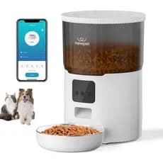 Alimentador De Ração Para Cães Gatos Dispensador Wifi 4 Ltrs - BivoltDispensador Newpet 2025