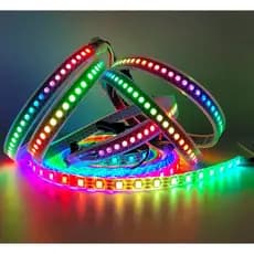 Fita Led Digital 2811 Rgb Com Controle 358 Efeitos Ip20 5m