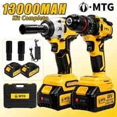 Kit Parafusadeira Furadeira 48V Com Maleta e Acessórios Completo