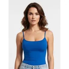 Blusa Regata De Alcinha Ajustável Tube Feminino Básico Poliamida