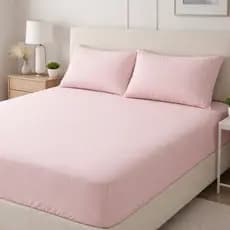 Kit Lençol Queen 3 Peças Jogo de Cama com Elástico 2 Fronhas Confortável Macio para Cama Box Queen