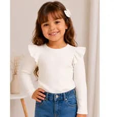 Blusa Infantil menina Manga Longa 4 ao 12 moda Outono Inverno