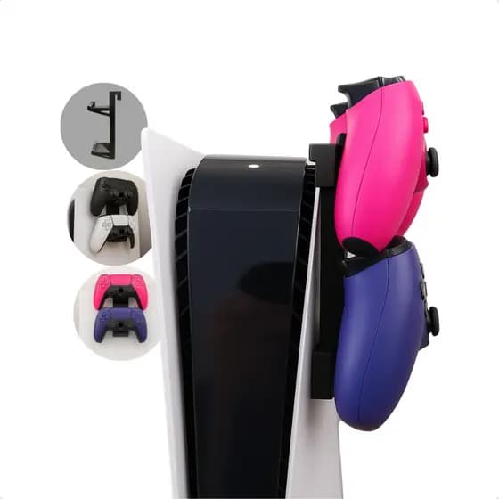 Suporte De Controle Compatível Ps5 Organizador Vertical Lateral Universal Gamer Encaixe 2 Dualsense
